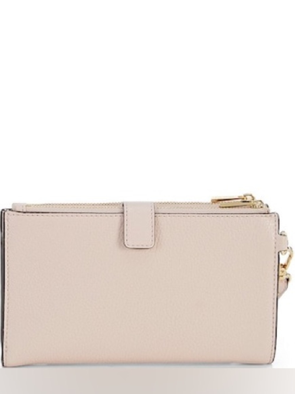 New With Tags! Michael Kors Adele Double Zip Gold Tone Wristlet Wallet Soft Pink - Picture 2 of 5